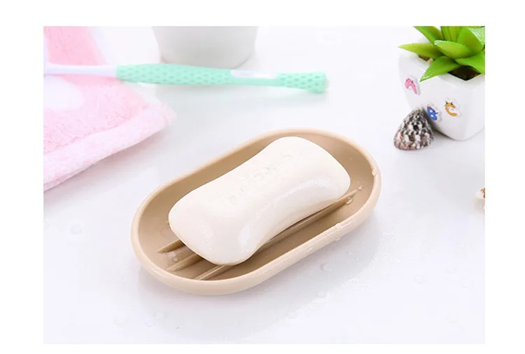Creative Japanese Style Plain Color Soap Dish Plastic Thick Soap Box Bathroom Toilet Bath Soap Holder Glove Box