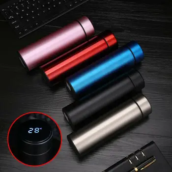 

500ml Stainless Steel Smart Thermos Cup Display Temperature Vacuum Bottle Cups Outdoor Travel Bottles