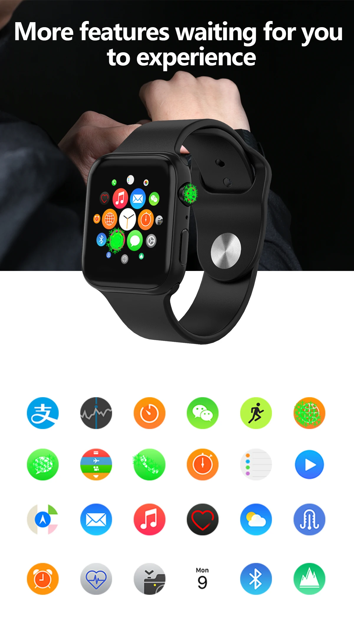 IWO 10 Смарт-часы Bluetooth 1:1 Series 4 gps Inteligente Brinde Pulseira умные часы Android для обновления IOS IWO 9 8 7 5 6