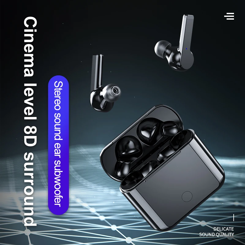 A12 Wireless Bluetooth Earphone with Charging Case fone de ouvido Headset Mini Airbuds Handsfree Earbuds Sports Ear Phone