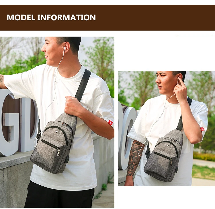 Уличная сумка через плечо уличная USB портативная спортивная мужская Bolso Hombre Deportivo с одной грудью Высокого Качества Модная