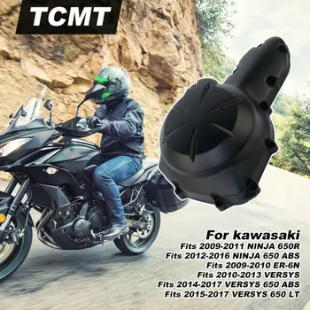 

Motorcycle Aluminum Engine Stator Crank Case Cover For Kawasaki Ninja 650R 2009-2011 2010 Black