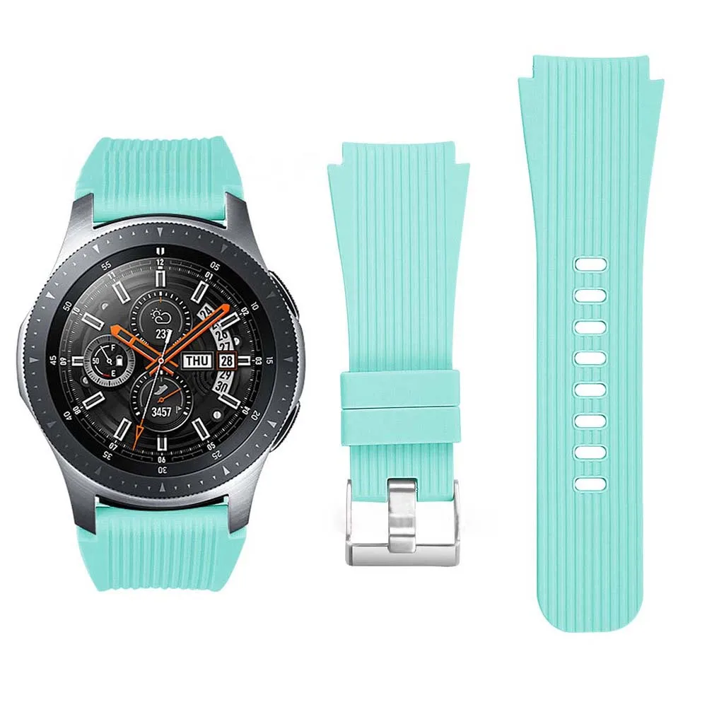 

Replacement watch strap for Samsung Galaxy watch 42/46mm Original Straight pattern watchband Soft sweatproof pink 42mm 46mm