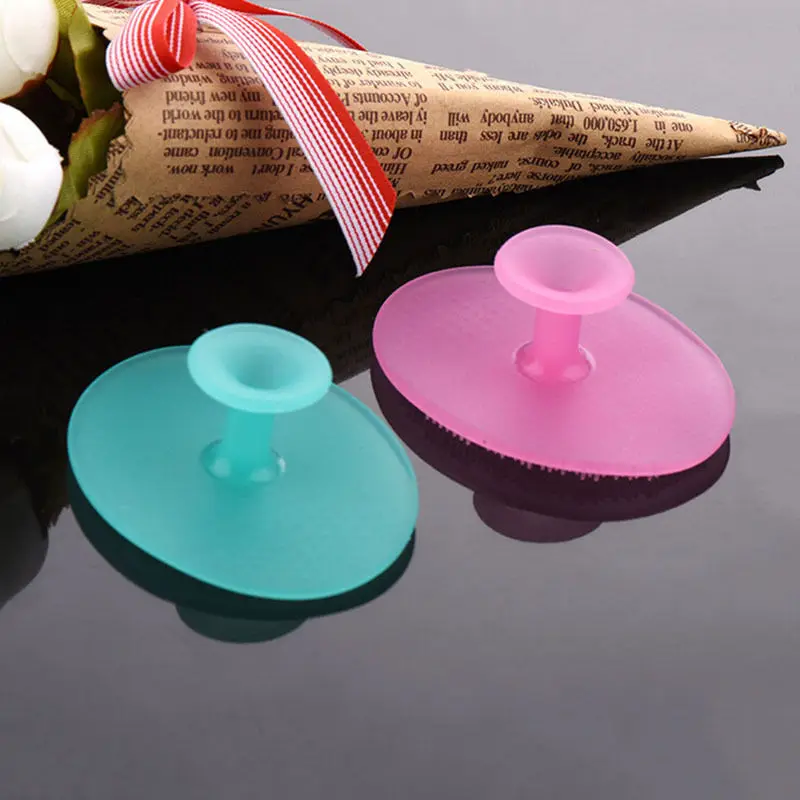 1pcs new arrival  Infant Baby Soft Silicone Wash Face Cleaning Pad Facial Exfoliating Brush SPA Skin Scrub Cleanser Tool