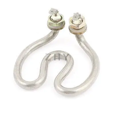 

Silver Tone MetalElectric Heating Tube Pipe AC 220V 600W for Teapot