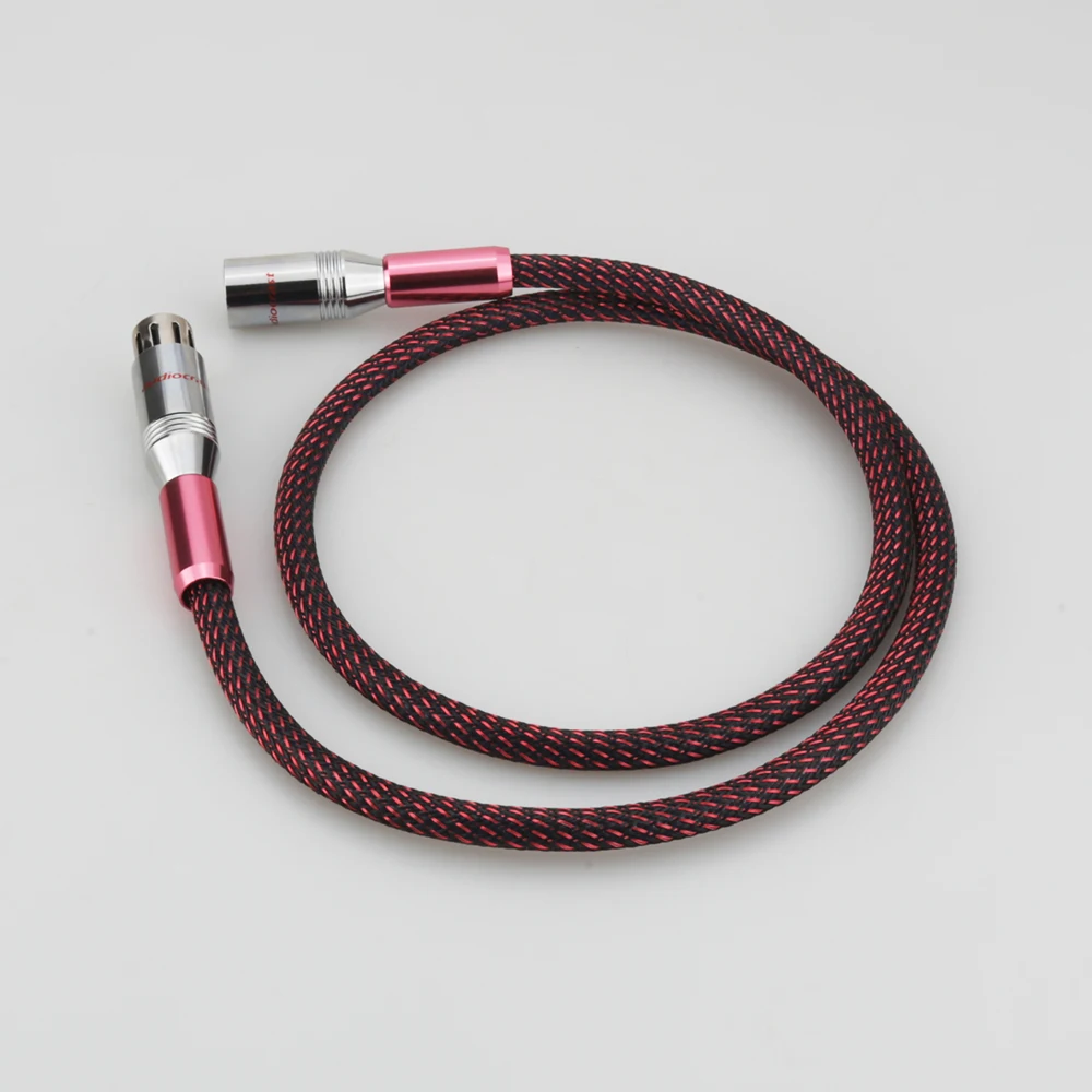 Audiocrast AES/EBU Digital Audio Cable Silver Balanced XLR Plug Pre Amp HiFi A10