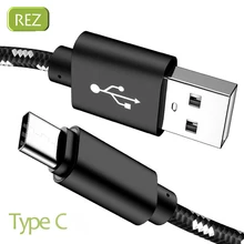 Usb type-C кабель для huawei type C Синхронизация данных провод для быстрой зарядки для телефона адаптер type-C Usb-C кабель провод зарядное устройство REZ 1 м шнур
