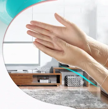 

100 pcs Food Grade PVC Disposable Plastic Gloves Food Cleaning Antistatic Plastic Gloves Kitchen Accessories