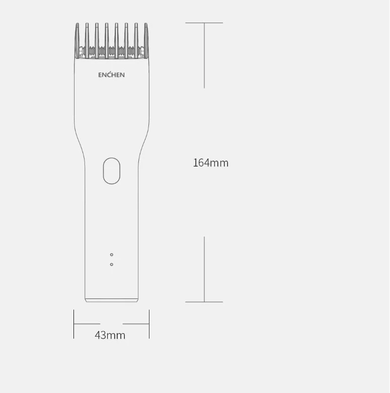 Xiaomi Enchen Boost USB электрическая машинка для стрижки волос с двумя скоростями Керамический Резак для волос быстрая зарядка триммер для волос для детей