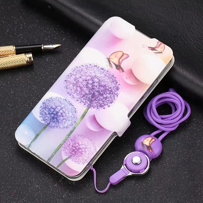 Для Xiao mi Red mi Note 8 7 6 5 Pro милый раскрашенный флип-кошелек с подставкой кожаный чехол красный mi 8A 8 mi 9 8 mi A2 Lite 6X Чехол-книжка