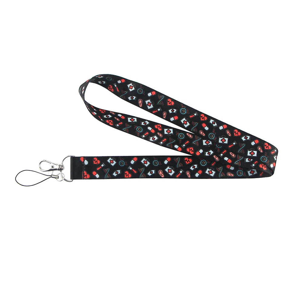 LT684 Medical Doctor Lanyard Key Neck Strap lanyards id badge holder Key Chain Hang Rope Ring Nurse Accessories Gifts