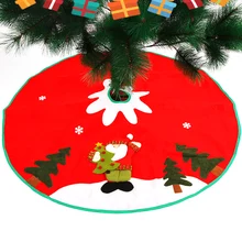 Новогоднее украшение веселое Рождественское дерево юбки с повязкой одеяло ковер натальные рождественские украшения для подарков для дома Дерево юбка
