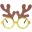 Горячие рождественские украшения очки для рождественской вечеринки украшения для взрослых Детские игрушки Санта Снеговик рога очки праздничное платье - Цвет: Golden antlers