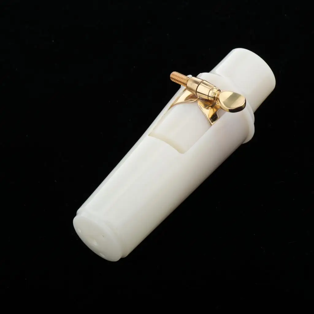 Пластиковые альт саксофоны мундштук с лакированные золотого цвета Ligature cap наборы