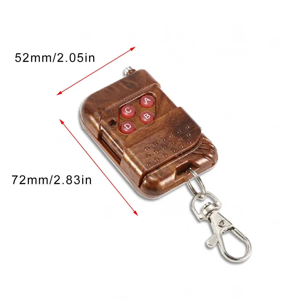 Wireless 12V 4 Channels Receiving Module Learning Switch& 2pcs 4-Key Remote Controller Multi-functional Set