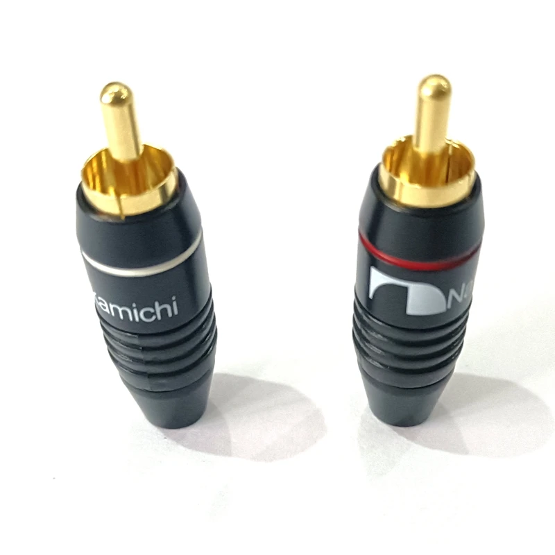 8 шт 12 24 50 в наборе высокое качество Nakamichi RCA штекер припоя адаптер 24K позолоченный