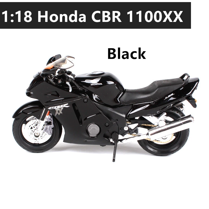 Maisto 1:18, 12 стилей, Honda VFR,, авторизованный, имитация сплава, модель мотоцикла, игрушка, автомобиль, коллекция, подарки - Цвет: CBR 1100XX