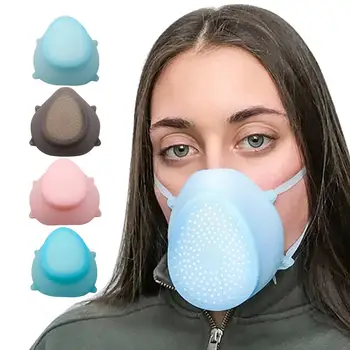 

Dust Mask Filter Reuseble Silicone Mask Sports Face Mask Men's And Women's Universal Masks Suitable For Woodworking