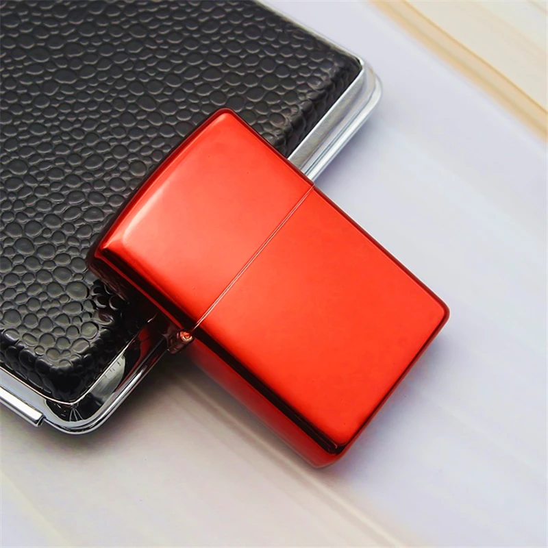 Ice Red 1 шт. ZORRO Ретро матовая металлическая керосиновая Зажигалка надувная керосиновая масляная Зажигалка для сигарет инструменты для курения гаджеты для мужчин - Цвет: Ice Red