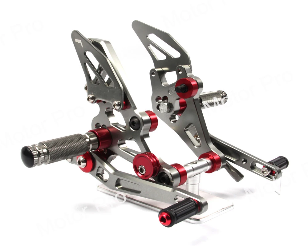 Детали мотоцикла для Yamaha MT-07 MT07 CNC регулируемый задний комплект Rearsets Подножка для YAMAHA MT-07 FZ-07 FZ 07 - Цвет: Titanium