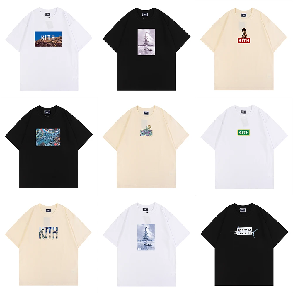 Kith Brand Clothing Box Logo Tshirts Men Women Fashion Top Quality