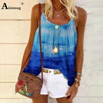 

2020 Summer Ladies Elegant Tank Tops Leisure Casual Shirt Plus size Women Tshirt Sleeveless Loose Boho Print Tees Clothing Femme