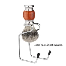 Stainless Steel Stand Holder Men's Manual Razor SetWet Shaving Beard Brush Bowl Stainless Steel Brushing Frame Suit