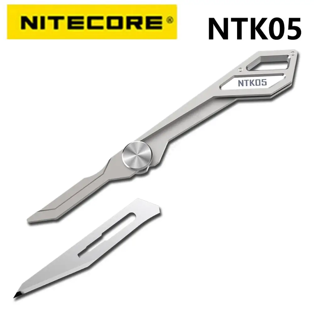 NITECORE NTK05 ультратонкий титановый брелок нож Легкий Многофункциональный складной