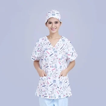 

Operating room women short - sleeved hand-washing clothes cotton high - temperature sterilization separation clothes rinse