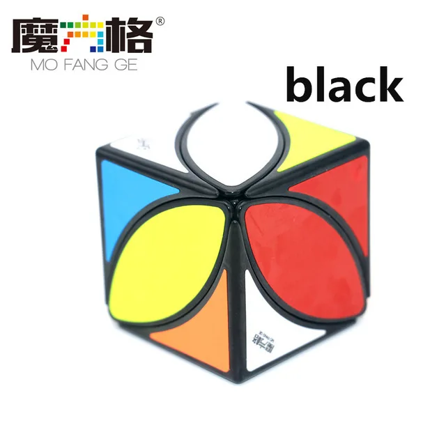 Черный QiYi головоломка Ivy Cube Игрушка профессиональный куб Волшебные специальные Развивающие игрушки для детей, детские пижамы с рисунком «Первый поворотный кубик лист линия головоломка магический куб - Цвет: Черный