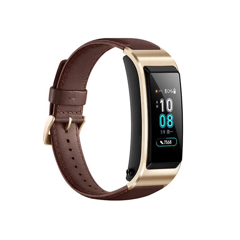 huawei TalkBand B5 Talk Band B5 Bluetooth Смарт-браслет спортивные браслеты сенсорный AMOLED экран вызов наушники группа - Цвет: Mocha brown