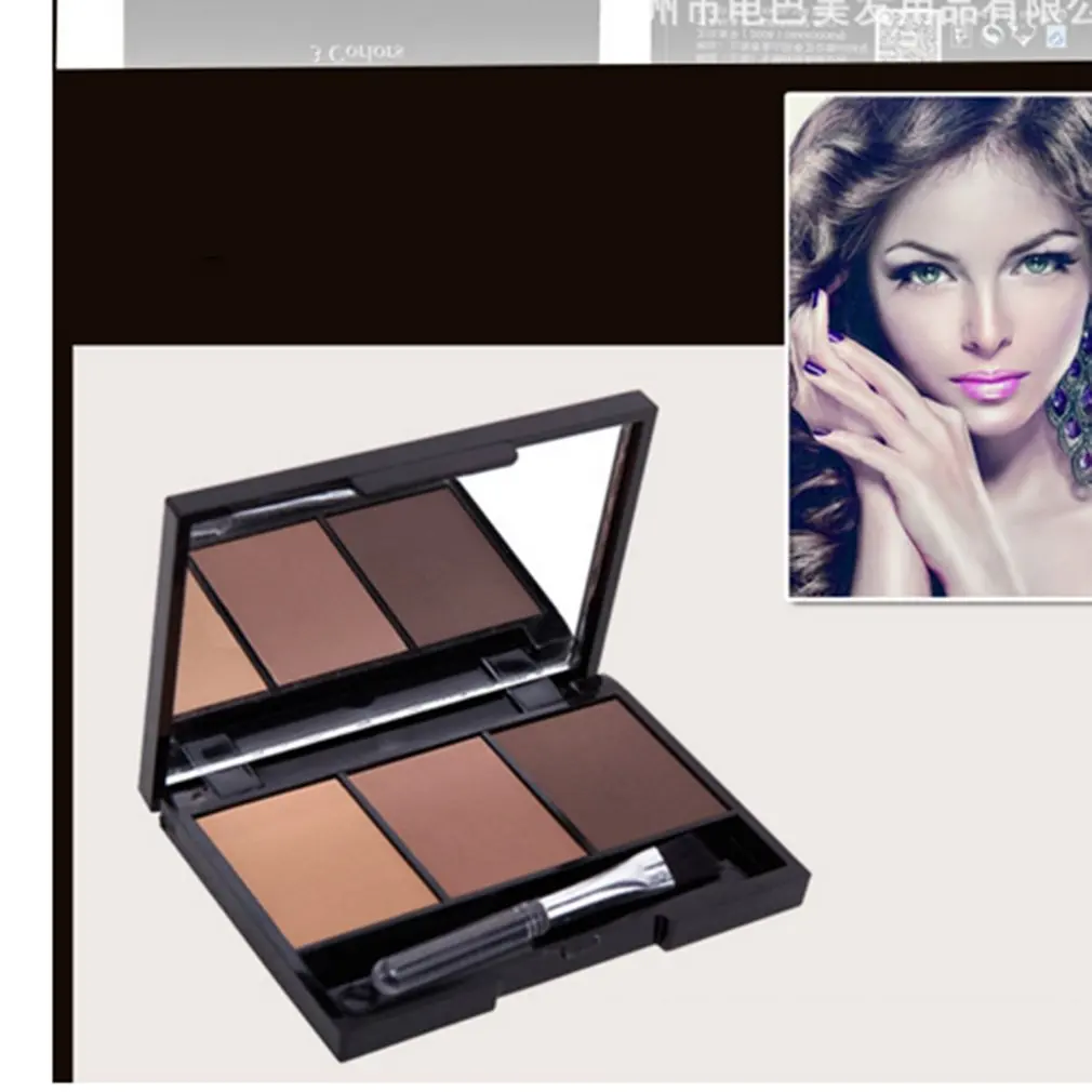 Eyebrow Powder Women Waterproof Pallet Eyebrow Powder Eye Shadow Smoky Eyes Makeup Cosmetic for Facial Makeup - Color: 9