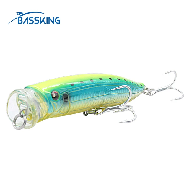 BASSKING Fishing Lure Popper 150mm 58g Topwater Floating Hard Bait