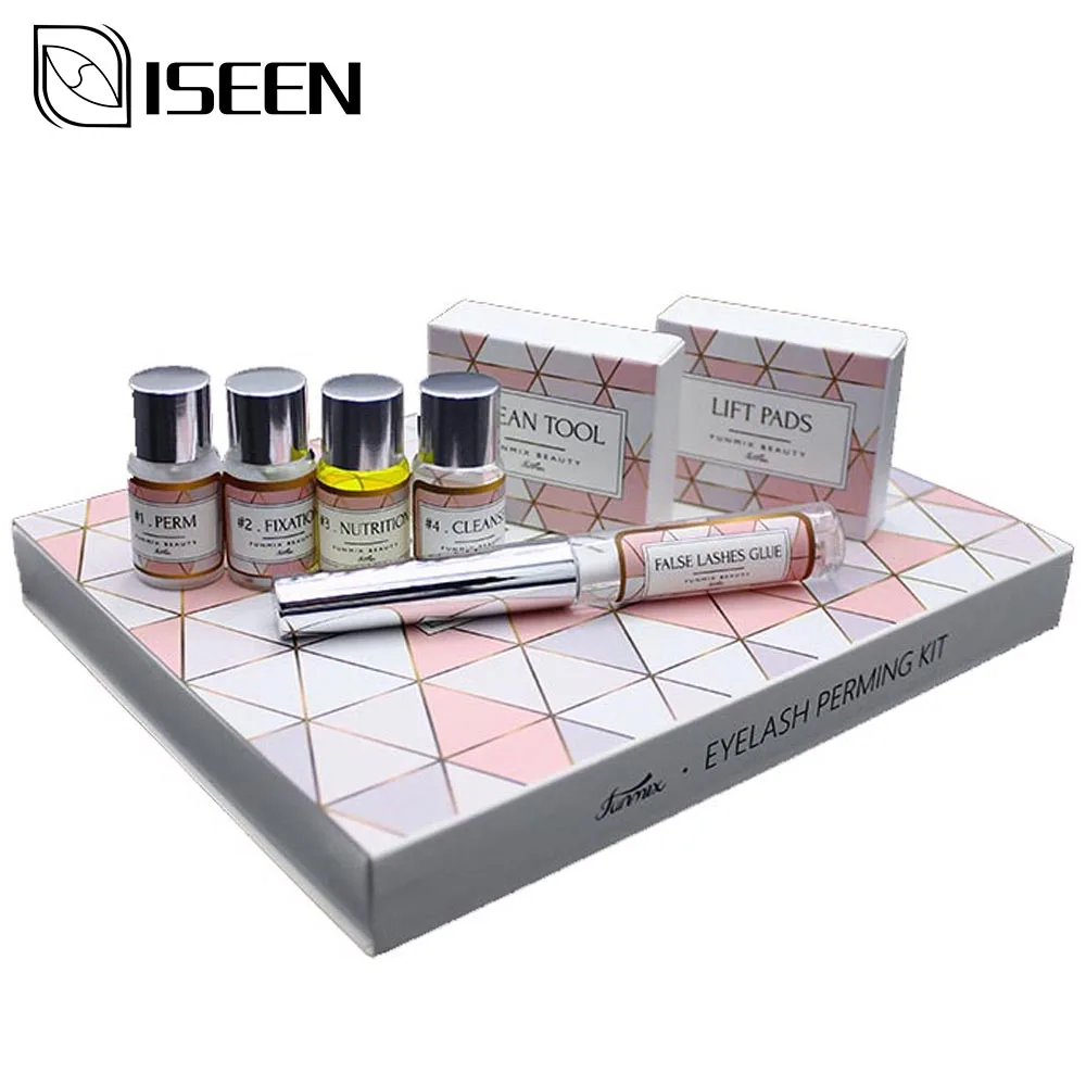 ISEEN профессиональный набор для подтяжка ресниц завивки сыворотка роста