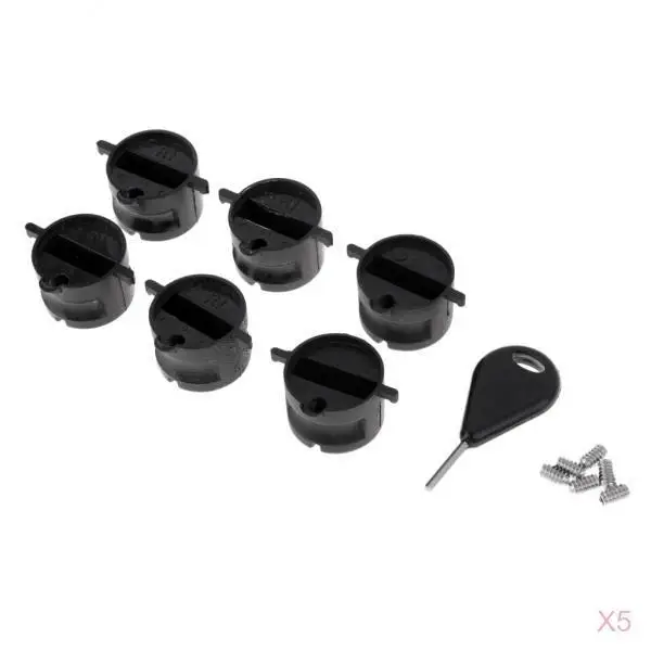30 Pcs Fin Plug With Grub Screws Plastic Surfboard Fin Box With A Fin Key