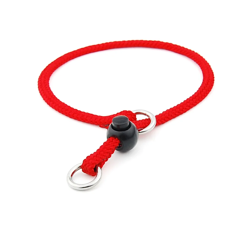 Dog  Pinch Collar Pet Adjustable Knitting Nylon Collar with Control Buckle Necklace for Small Medium Large dogs Pet Supplies images - 6