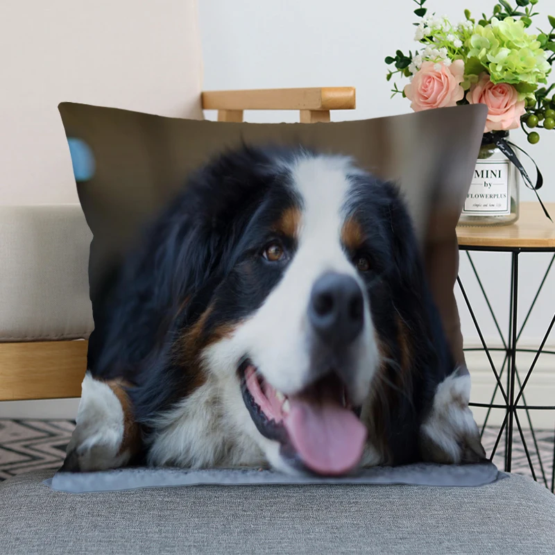 Хорошая подушка чехол современный домашний декоративный BerneseMountainDog Подушка Чехол 35x35 см, 40X40 см(один кристалла по бокам) для Гостиная наволочка - Цвет: 7