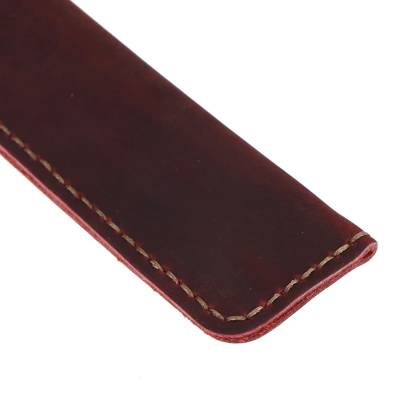 Genuine leather Pen Pouch For Fountain/Ballpoint Pen, Travel Diary Pen Cover Holder Double Pencil Bag Pen Case Sleeve