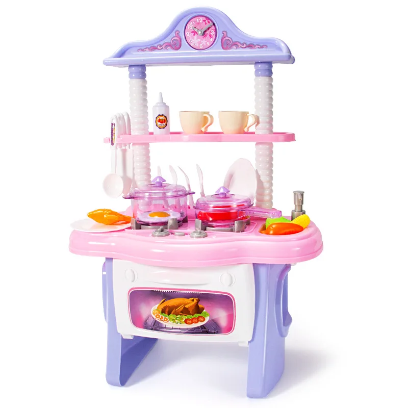 

Children Kitchenware Toy GIRL'S Model Kitchen Set Play House Unisex Cook Girls Plastic-Year-Old Cooking 4