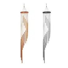 

35" 18-pipe Wind Chime Ornaments Pine Metal Bells Outdoor Decorations Balcony Garden Terrace Decoration Home J2Y2