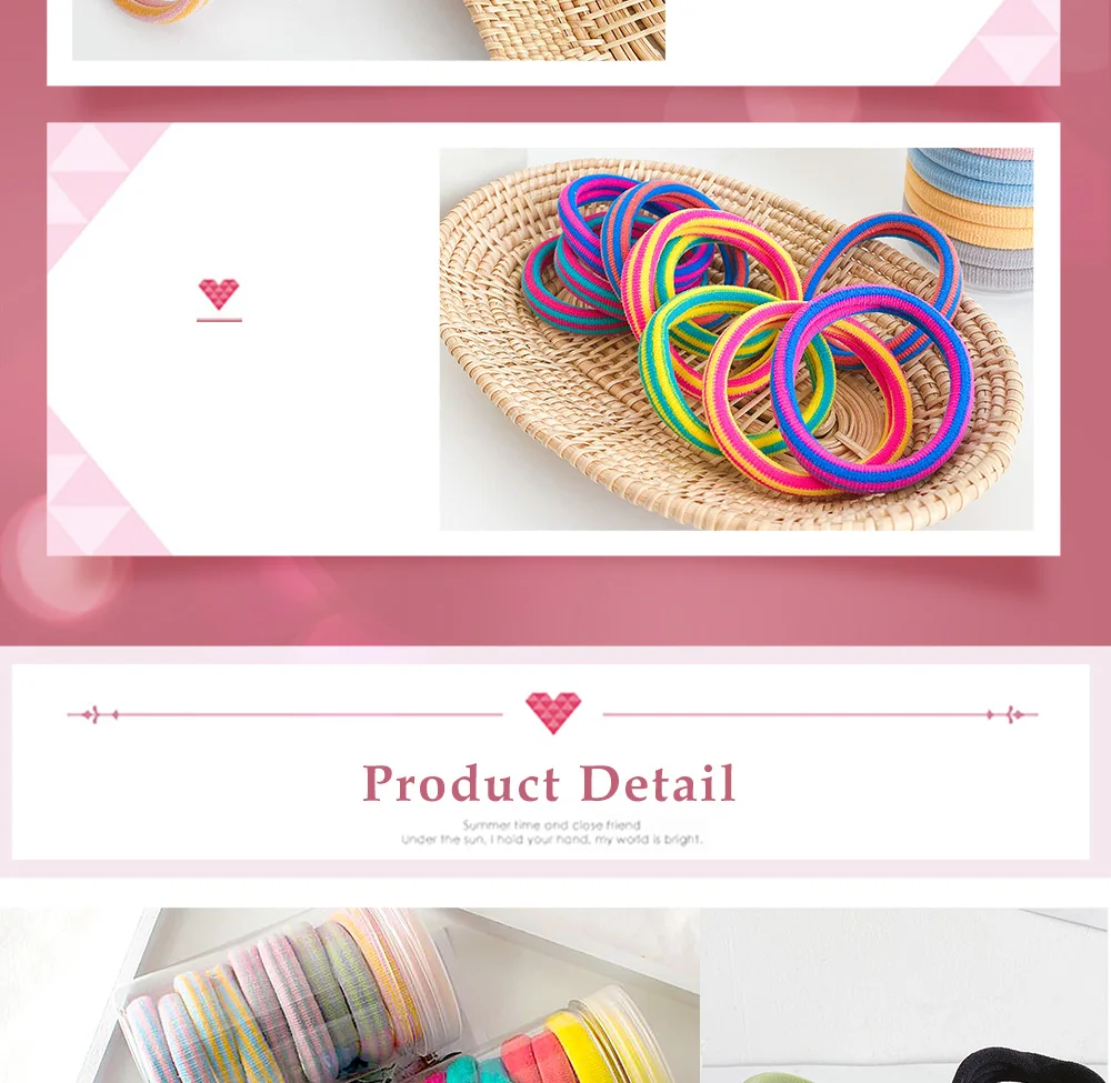 26 farben 5 Teile/satz Frauen Mädchen Stirnband Einfache Grund Haar Bands Bunte Verdicken Scrunchie Haar Zubehör Geschenk Pferdeschwanz Halter – Detail 13