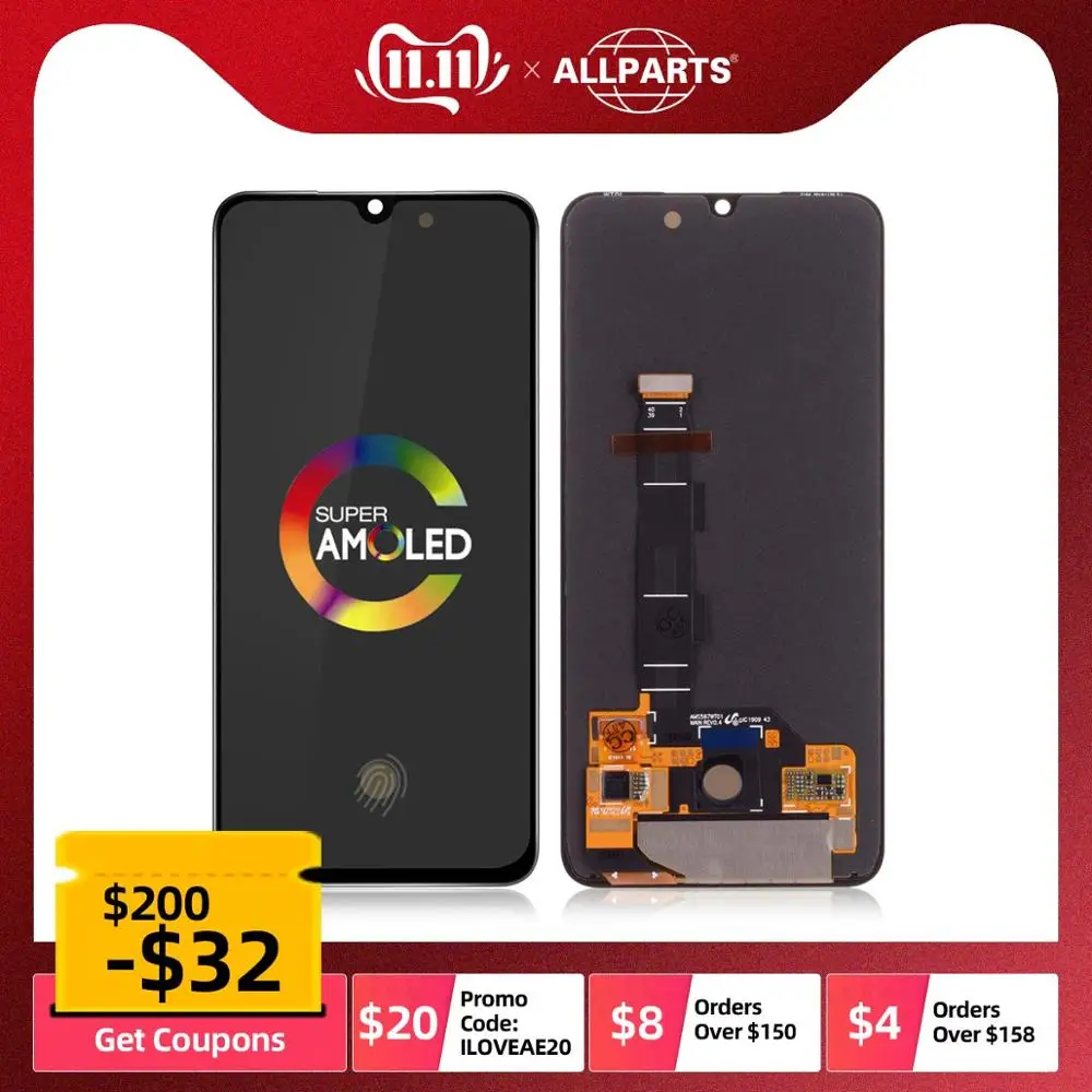 

5.97" Original AMOLED LCD For XIAOMI Mi 9 SE LCD Display Touch Screen Digitizer Replacement Mi9 Mi 9 SE Display Global Version