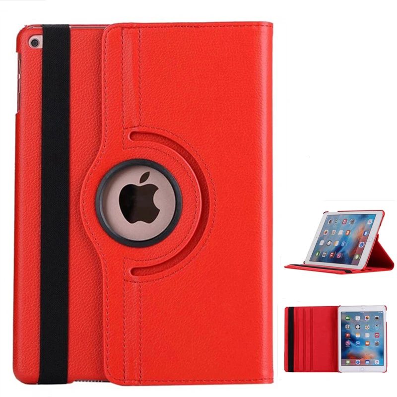 

Smart Stand Holder For Apple Ipad 9.7 Inch Protect Sheath 360 Rotating Magnetic Auto Wake Sleep Flip Litchi PU Leather Case 2yw
