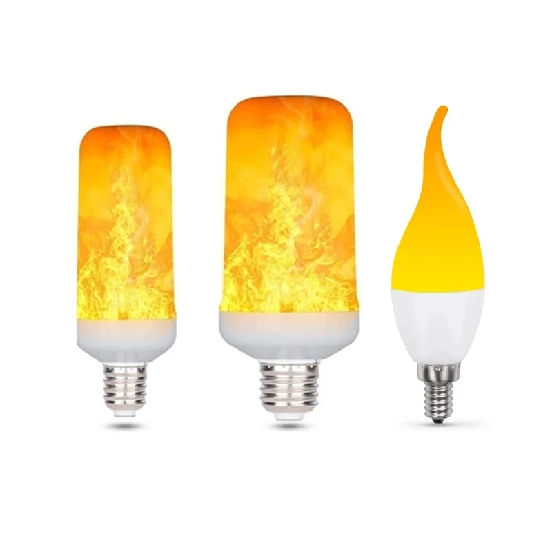 

E27 LED Flame Bulb Fire E14 B22 lamp Corn Bulb Flickering LED Light Dynamic Flame Effect 3W 5W 9W 85V-265V for Home Lighting