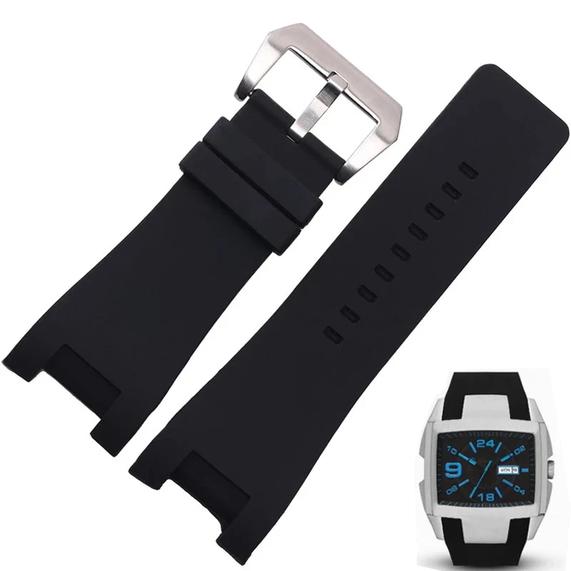 Cinturini in gomma siliconica per Diesel DZ1216 DZ1273 DZ4246 DZ4247 DZ4287  cinturino per orologio di alta qualità 32*18mm cinturino per orologi da  polso|Watchbands| - AliExpress