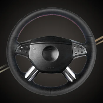 

Car Braid On The Steering Wheel Cover for Mercedes-Benz W164 M-Class ML350 ML500 2005 2006 X164 GL-Class GL450 R500 Auto Covers
