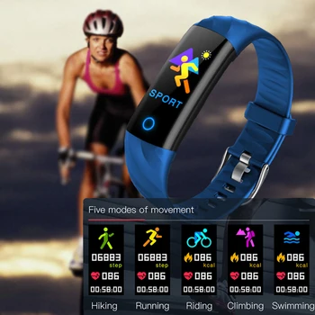 

Smart IP68 BraceletWaterproof Pedometer Heart Rate Blood Oxygen Monitor Fitness Tracker Smart Wristband Multi Sport Smart Band