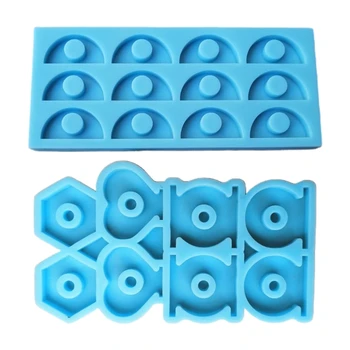 

2Pcs Shiny Handmade Epoxy Resin Mold Straws Topper Casting Silicone Mould DIY Crafts Jewelry Making Tool