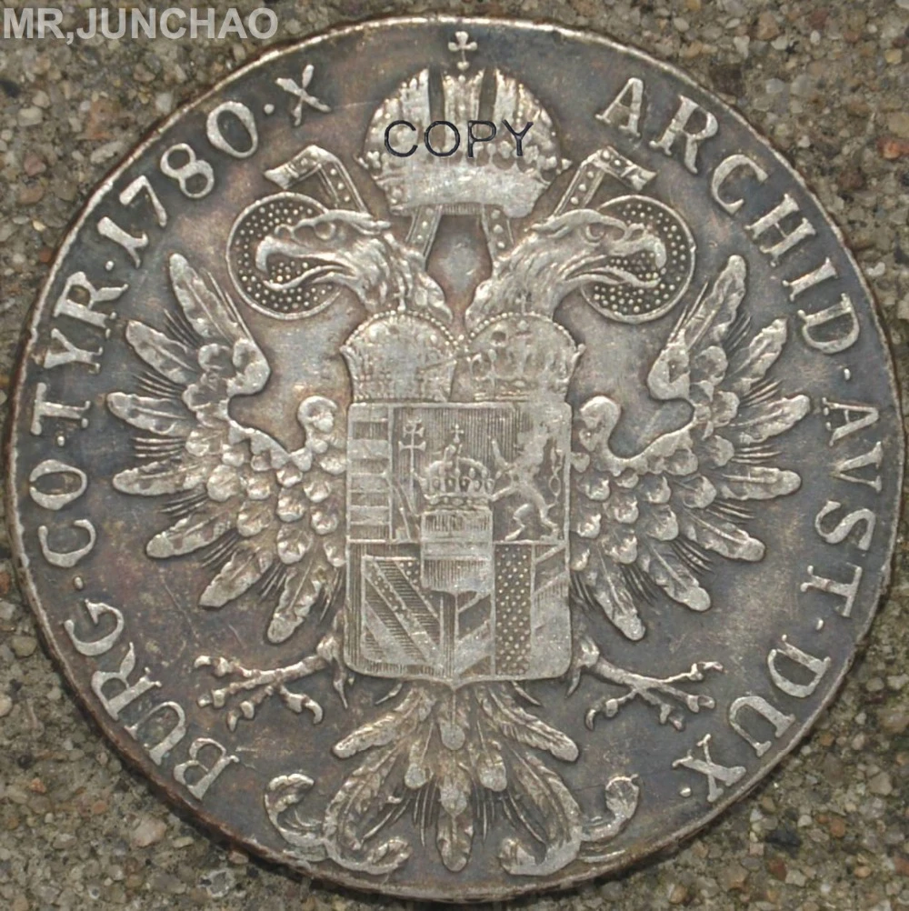 Австрийские монеты 1780 Марии Тереза 90% серебряные НАСТОЯЩИЕ Оригинальные монеты высокого качества