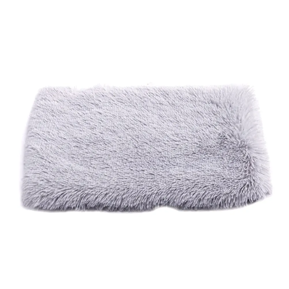 Kennel Home Practical Keep Warm Autumn Winter Durable Wear Resistant Dog Cat Pet Mat Plush Sleeping Soft Rectangle Bed
